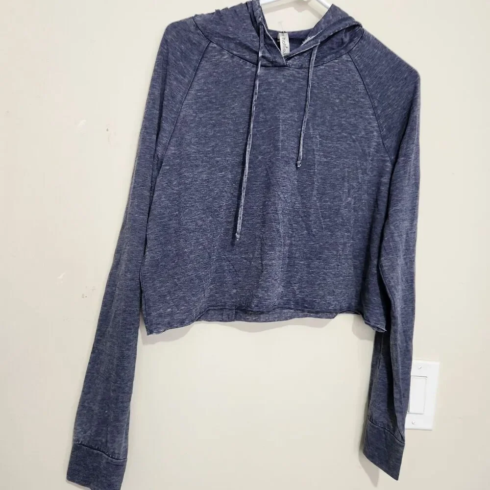 Ever Hottie Cropped Hoodie In Size Large Blueberry Color Lightweight. New